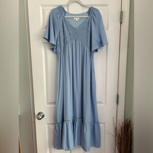 Heyson Smocked Pocket Midi Dress